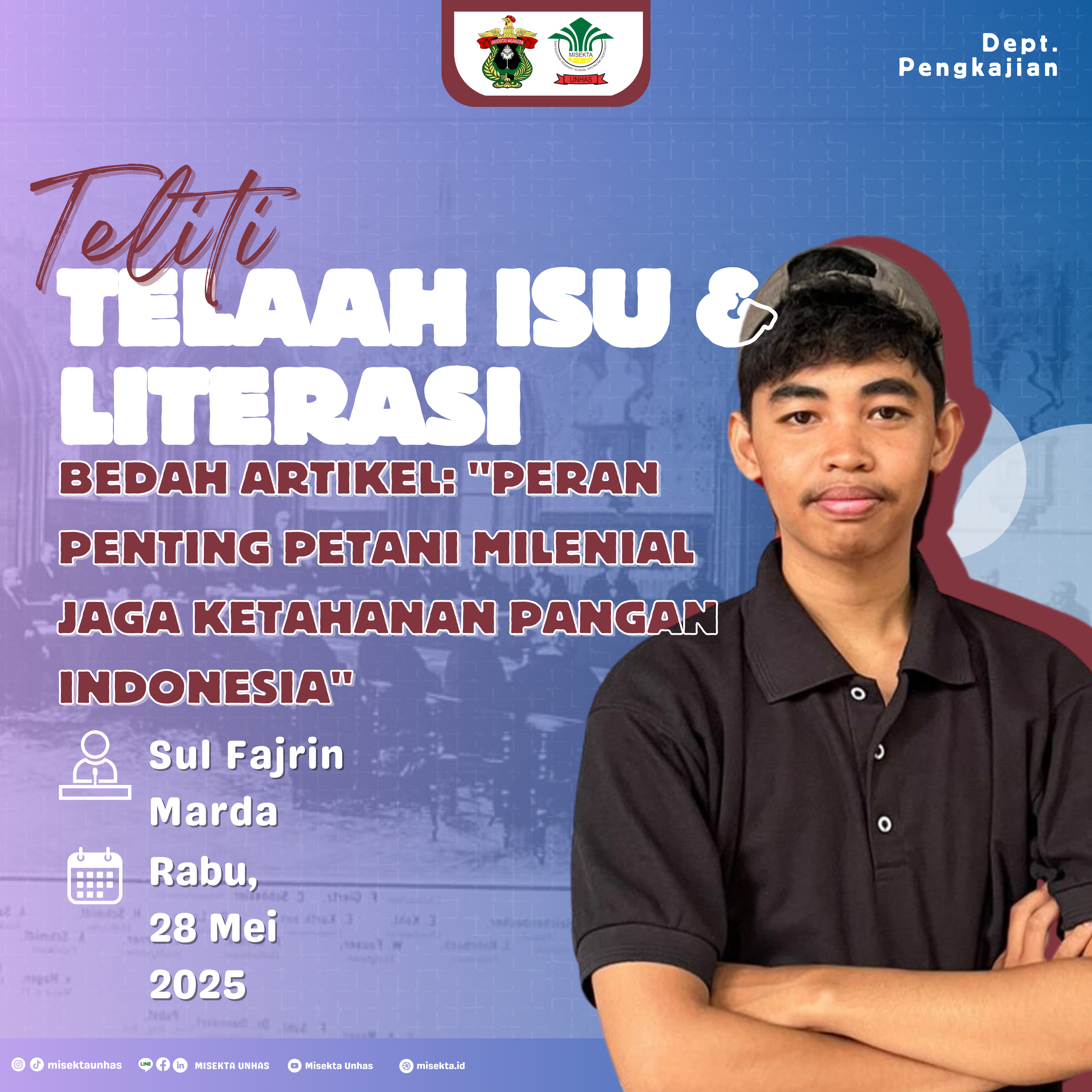 Bedah Artikel: Peran Penting petani milenial jaga ketahanan pangan indonesia