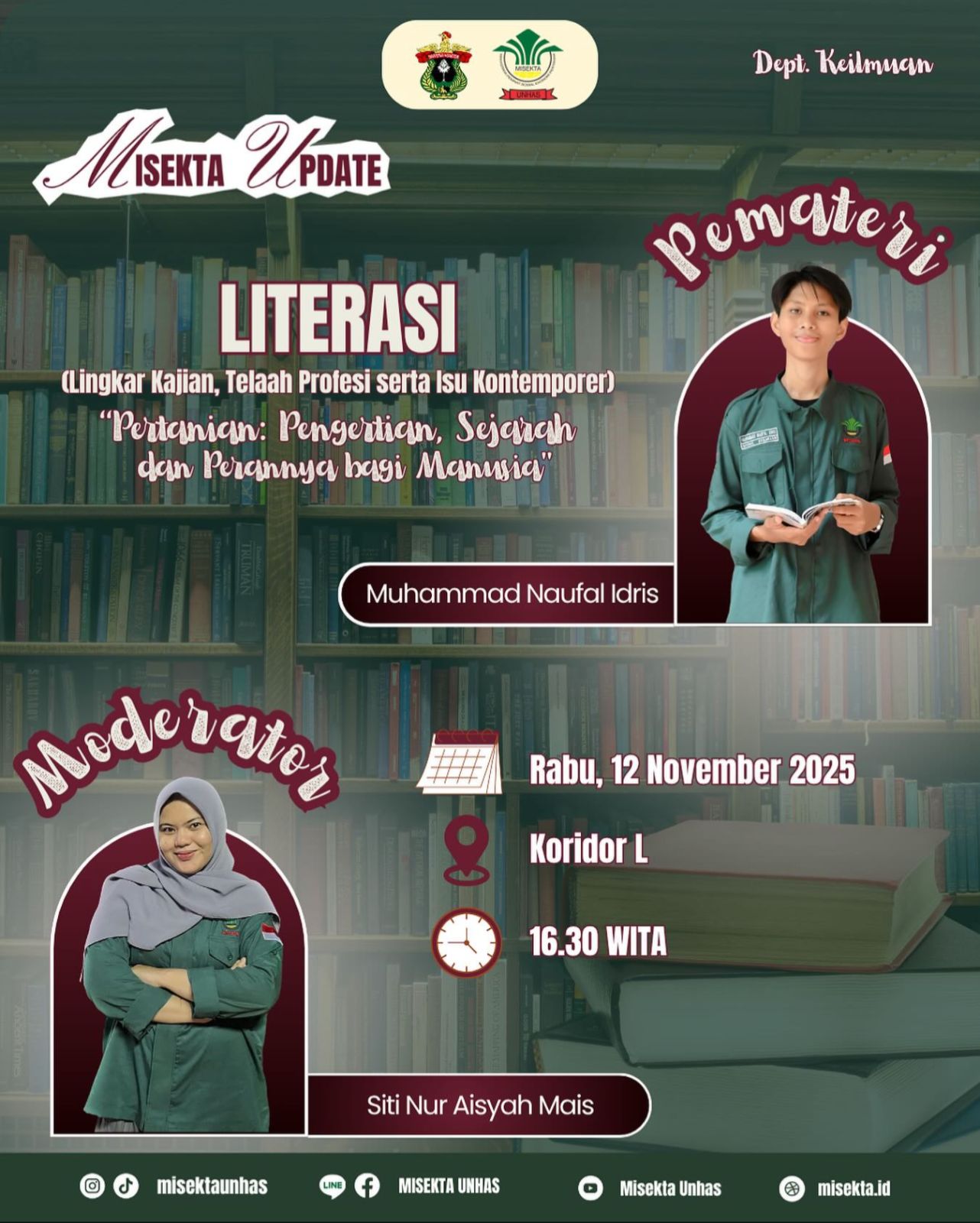 LITERASI (Lingkar Kajian, Telaah Profesi serta Isu Kontemporer). "Pertanian: Pengertian, Sejarah dan Perannya bagi Manusia".
